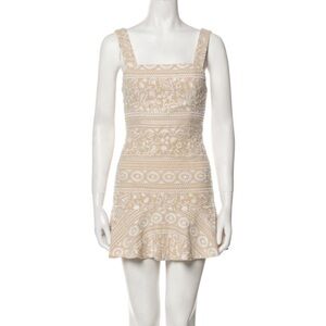 Alice + Olivia Cream Mini Dress